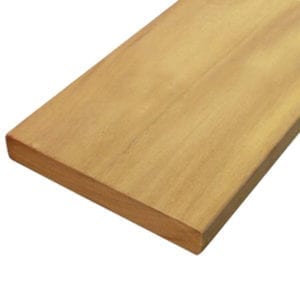 end piece of 1x6 garapa hardwood decking