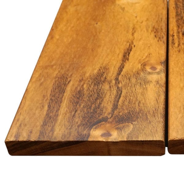 piece of 1x6 tigerwood hardwood decking