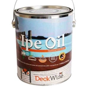 gallon bucket of ipe oil hardwood deck finish