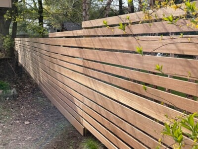 hardwood fence