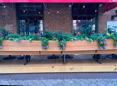 Tropical Hardwood Flower Boxes