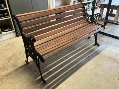 Cumaru wooden bench