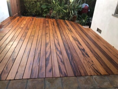 tigerwood deck