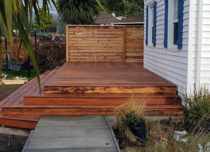 Tigerwood Fence