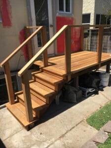 Garapa hardwood stairs and deck garapa wood stairs