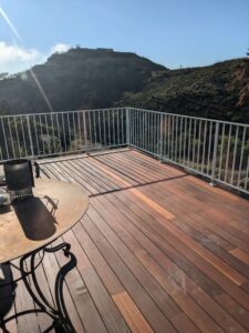 A Batu deck in Topanga, CA. A Batu deck in Topanga, CA.